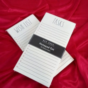 Rae Dunn Shopping Notepads